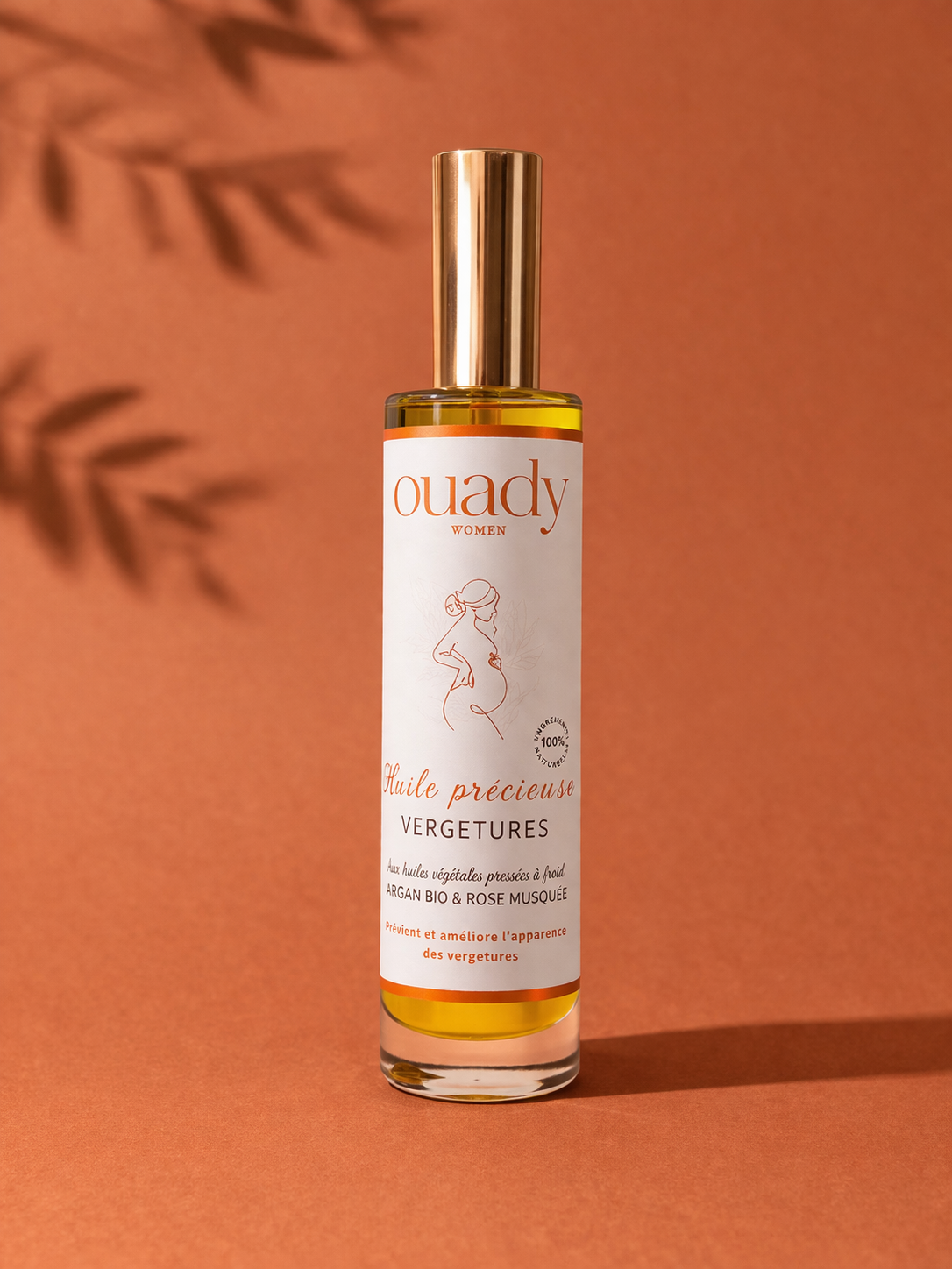 Huile précieuse vergetures | Argan BIO & Rose musquée 100 ml